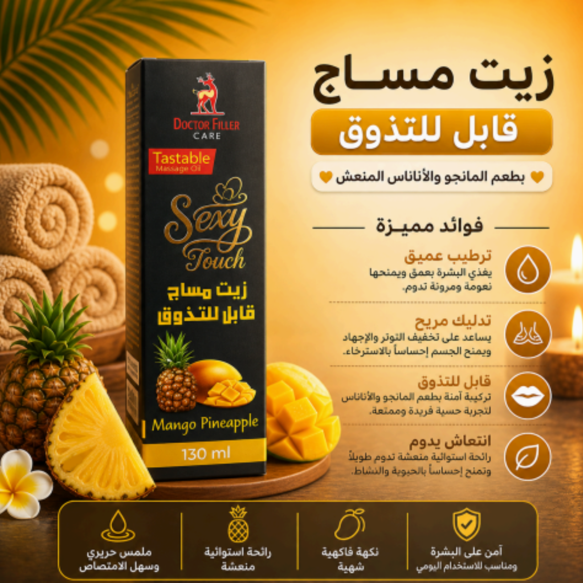 Sexy Touch Mango Pineapple Massage Oil