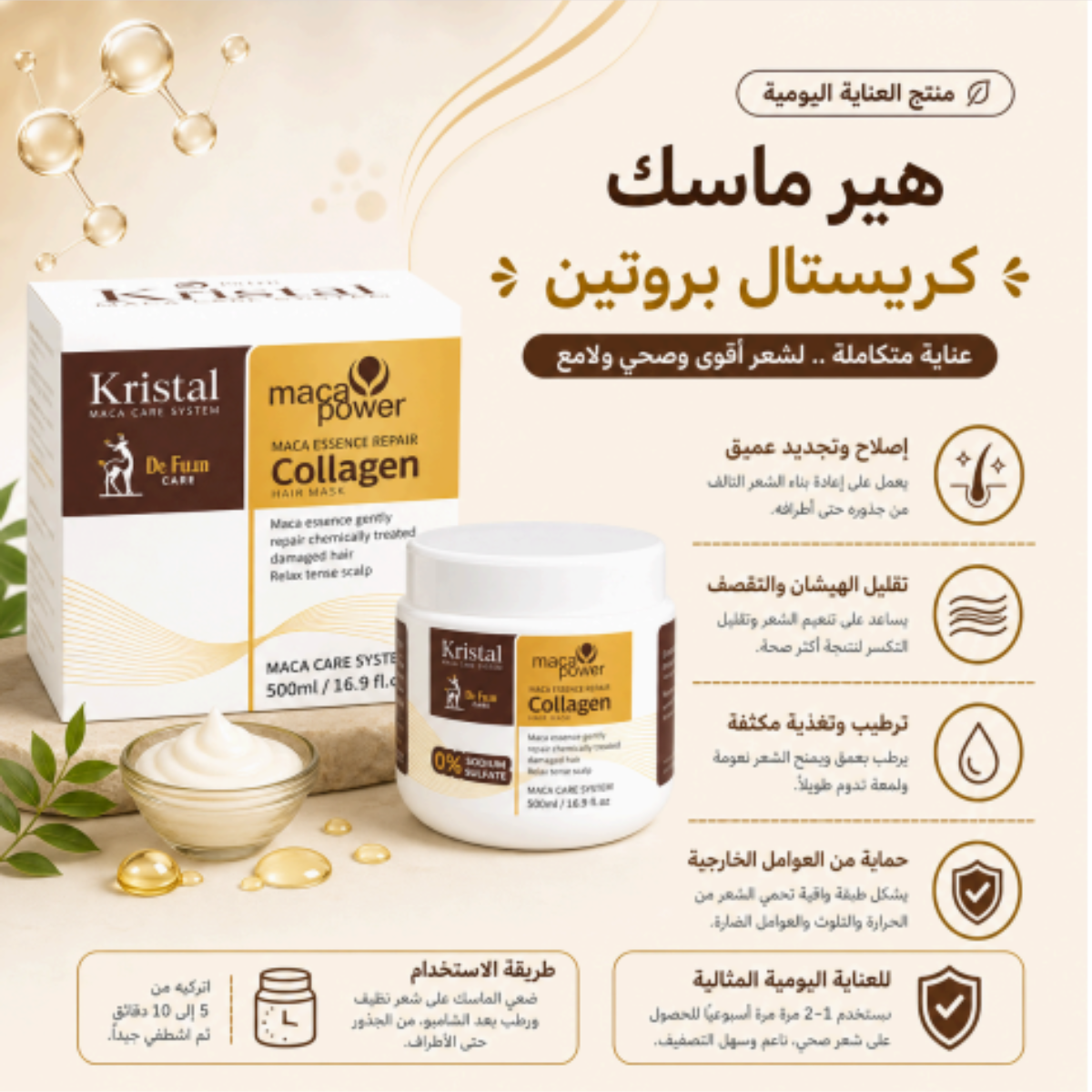 Kristal Protein Hair Mask
