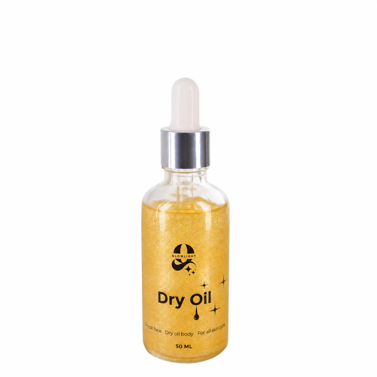 Shimmering Dry Oil – 50ml (Gold Glitter)
