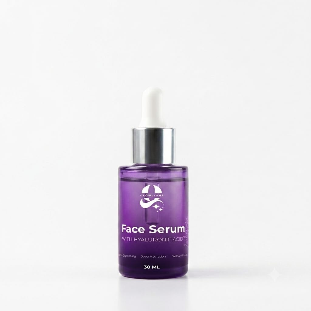 GLOWLIGHT Face Serum with Hyaluronic Acid, Brightening, Deep Hydration, Wrinkle Defense, 30 ML