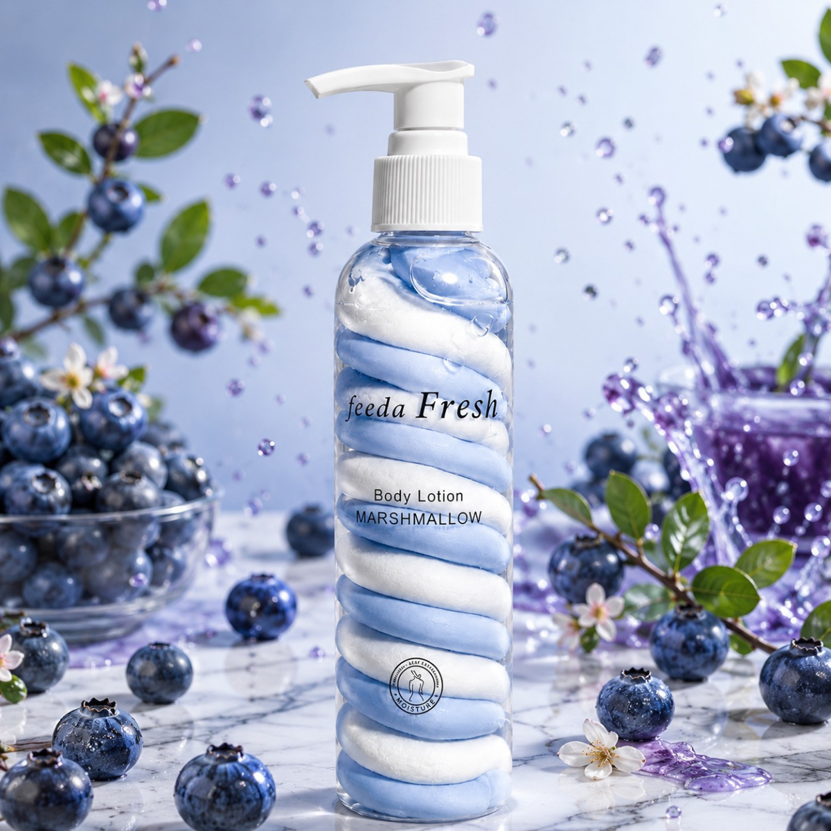 Feeda Fresh لوشن جسم برائحة التوت الأزرق