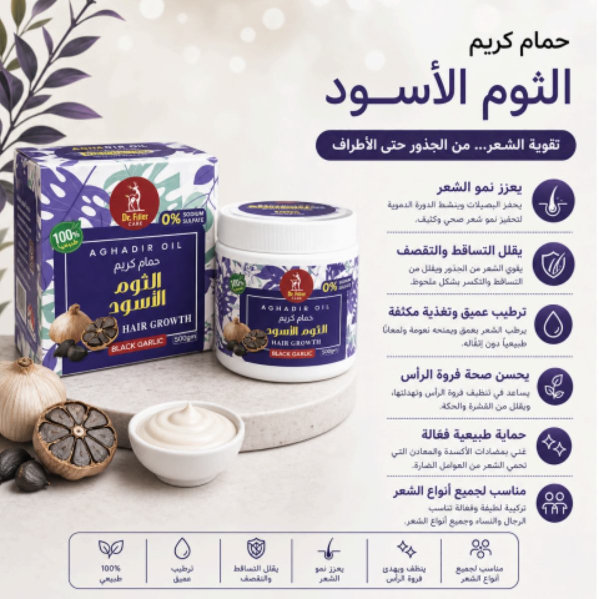 Black Garlic Hair Cream